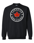 Canadian Born & Rasied Crewneck Sweatshirt - Gildan Canada (sewn Internationally) - Unisex