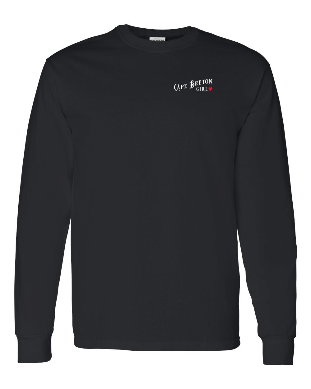 Cape Breton Girl Left Chest and Back Long Sleeve Tee
