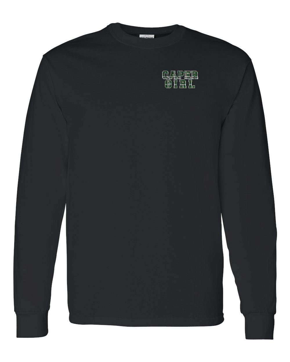 Caper Girl Left Chest Long Sleeve Tee - Unisex