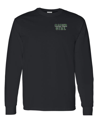 Caper Girl Left Chest and Back Long Sleeve Tee