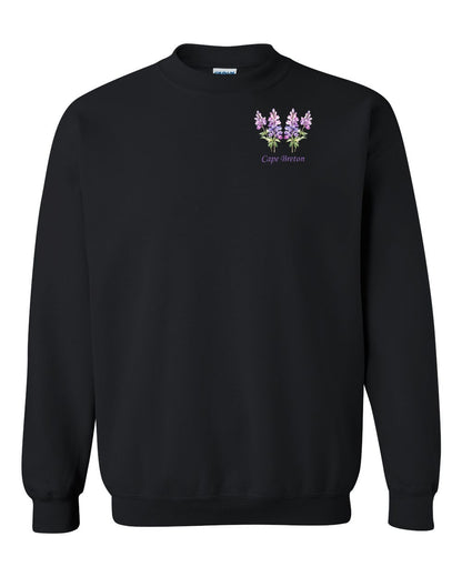 Cape Breton Lupin Left Chest Crewneck Sweatshirt