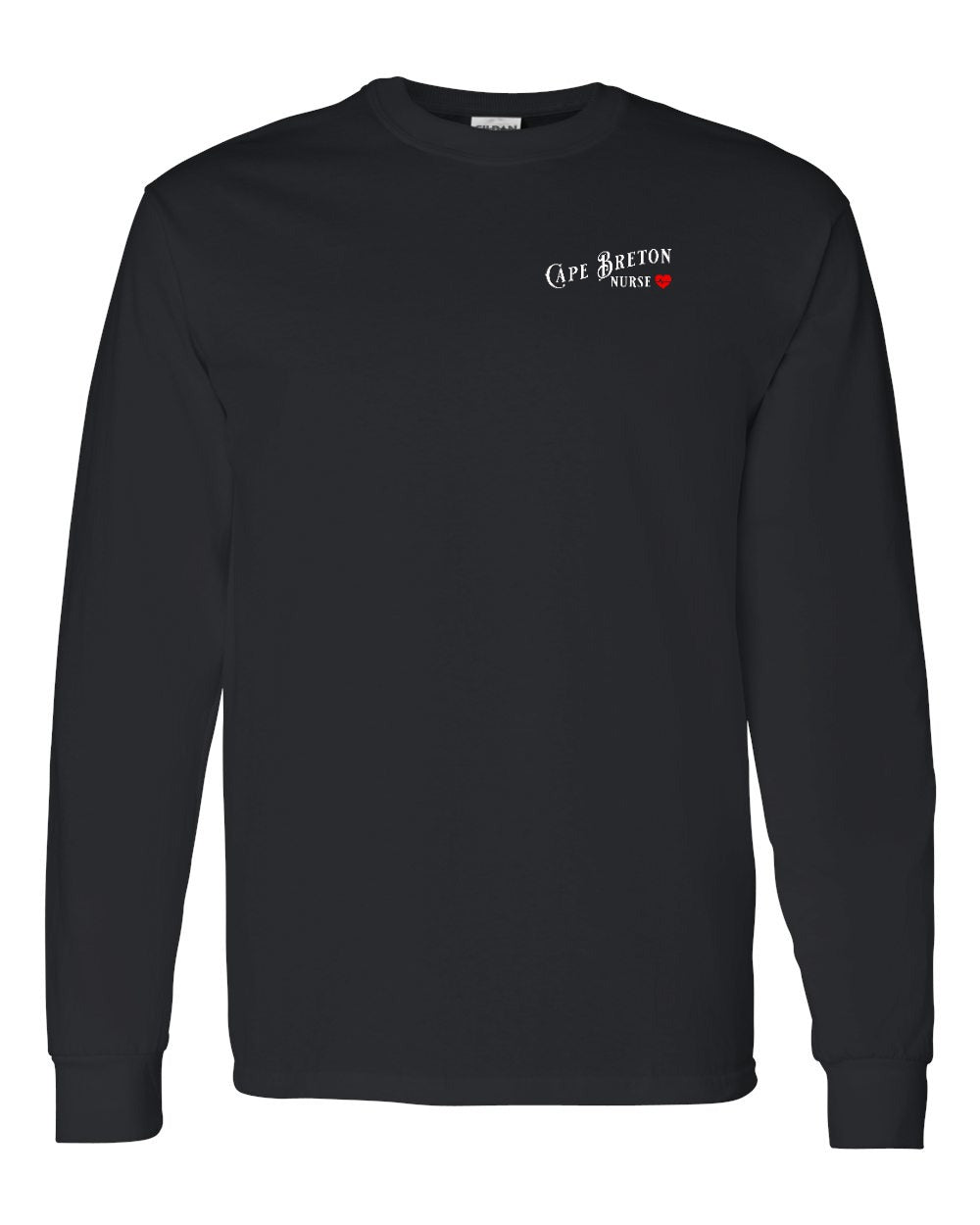 CB Nurse Left Chest and Back Long Sleeve Tee - Unisex