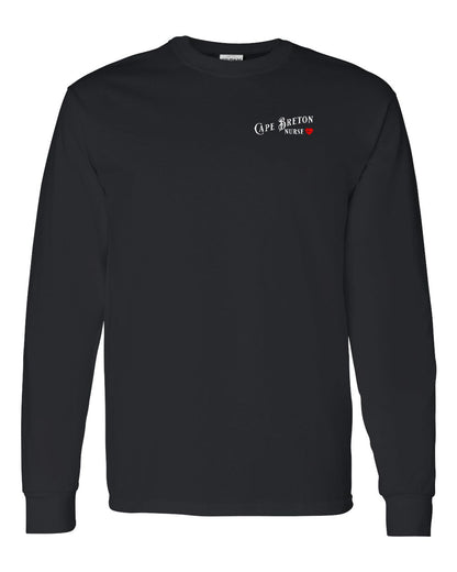 Cape Breton Nurse Left Chest Long Sleeve Tee