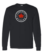 Canadian Strong Leaf Left Chest and Back Long Sleeve - Gildan Canada (sewn Internationally) - Unisex
