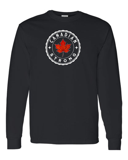 Canadian Strong Leaf Left Chest and Back Long Sleeve