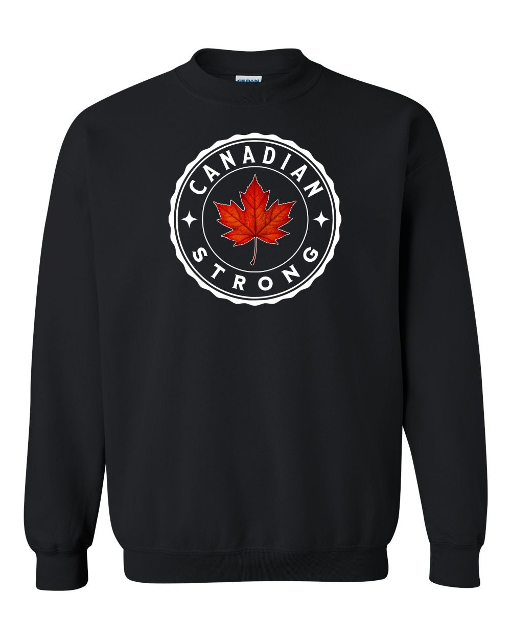Canadian Strong Leaf Crewneck Sweatshirt - Gildan Canada (sewn Internationally) - Unisex