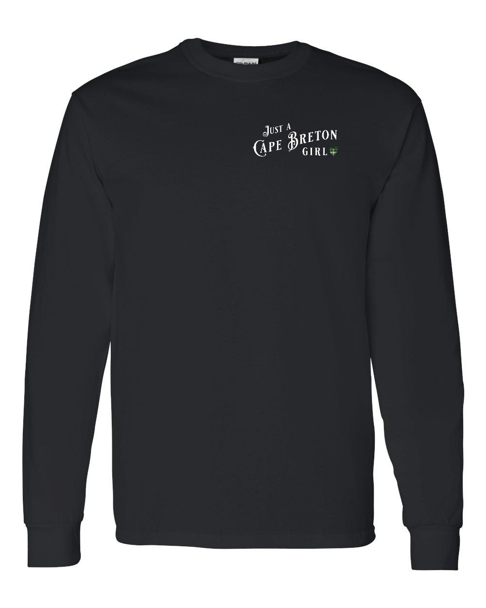 Just a CB Girl Tartan Left Chest and Back Long Sleeve Tee - Unisex
