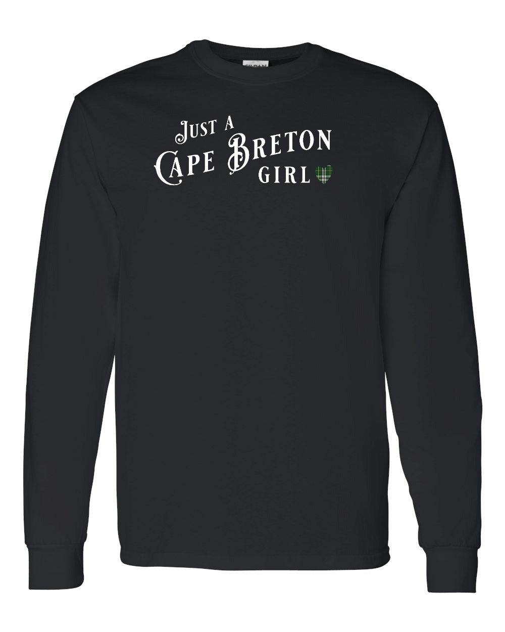 Just a Cape Breton Girl Tartan Full Long Sleeve Tee