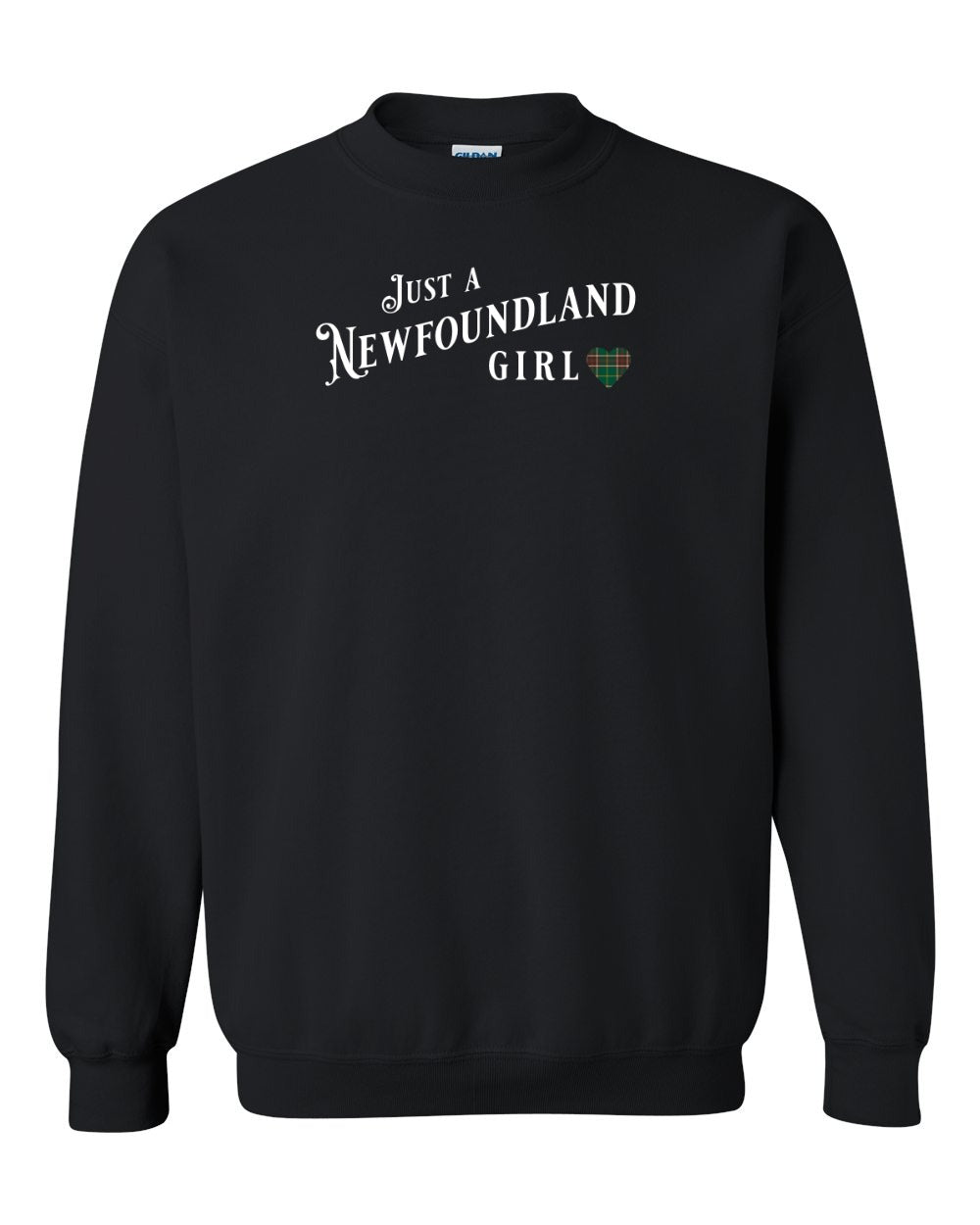 Just a Newfoundland Girl Tartan Full Crewneck Sweatshirt