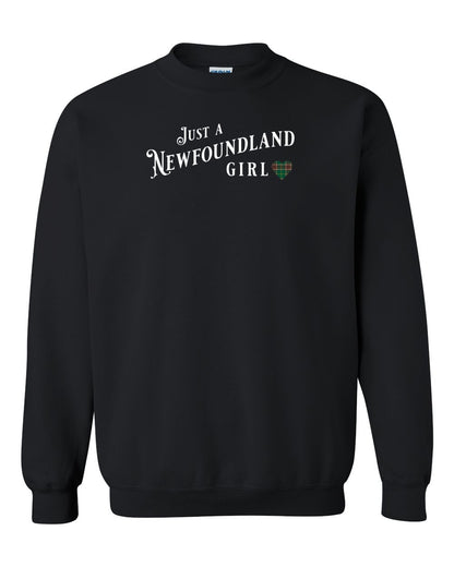Just a Newfoundland Girl Tartan Full Crewneck Sweatshirt