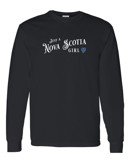 Just a Nova Scotia Girl Tartan Full Long Sleeve Tee