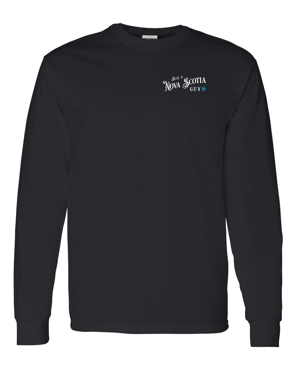 Just a Nova Scotia Guy blue Left Chest Long Sleeve Tee