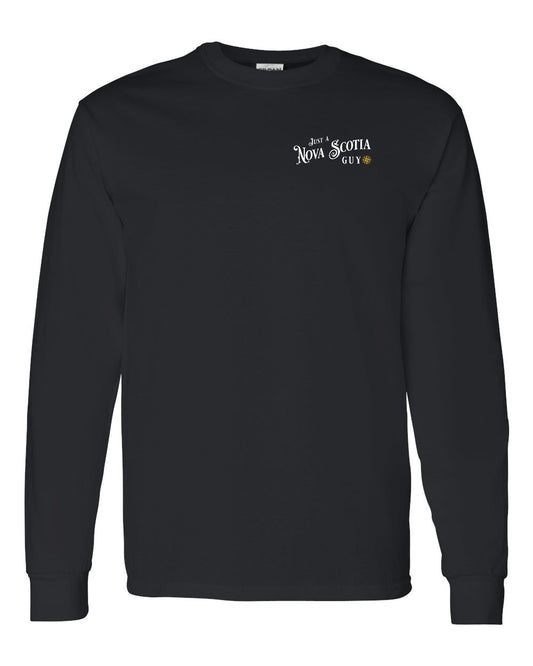 Just a Nova Scotia Guy yellow Left Chest Long Sleeve Tee