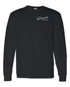 Living the NFLD Life blue Left Chest and Back Long Sleeve - Unisex