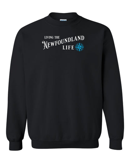 Living the Newfoundland Life blue Full Crewneck Sweatshirt