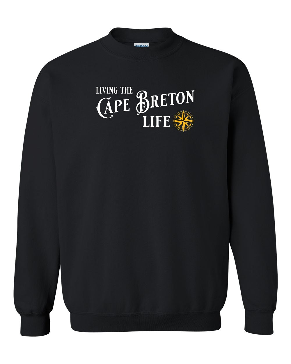 Living the Cape Breton Life yellow Full Crewneck Sweatshirt