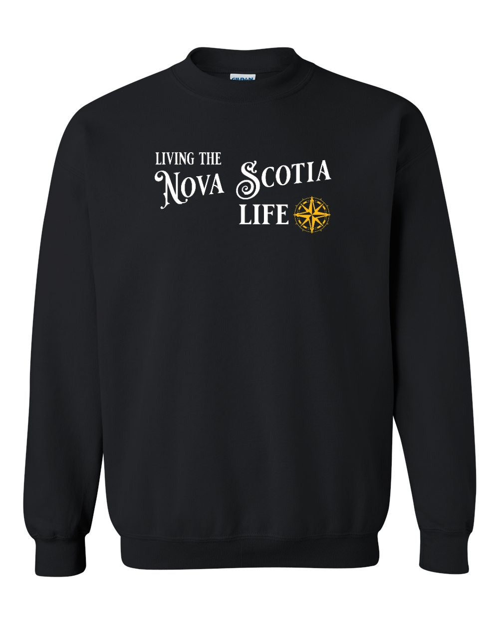Living the NS Life yellow Crewneck Sweatshirt - Unisex