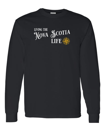 Living the Nova Scotia Life yellow Full Long Sleeve Tee