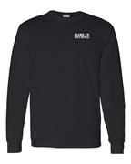 Made In NS ( White Lettering) Left Chest and Back Long Sleeve Tee - Unisex