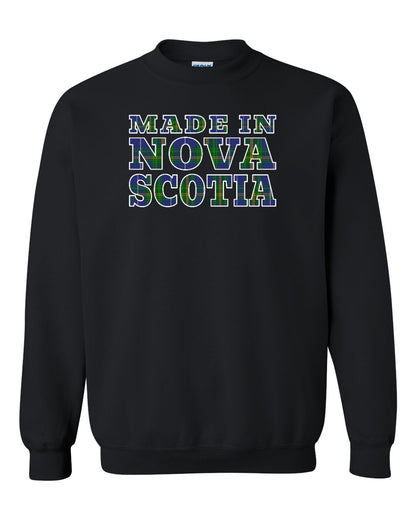 Made In Nova Scotia ( Tartan Lettering) Full crew-neck