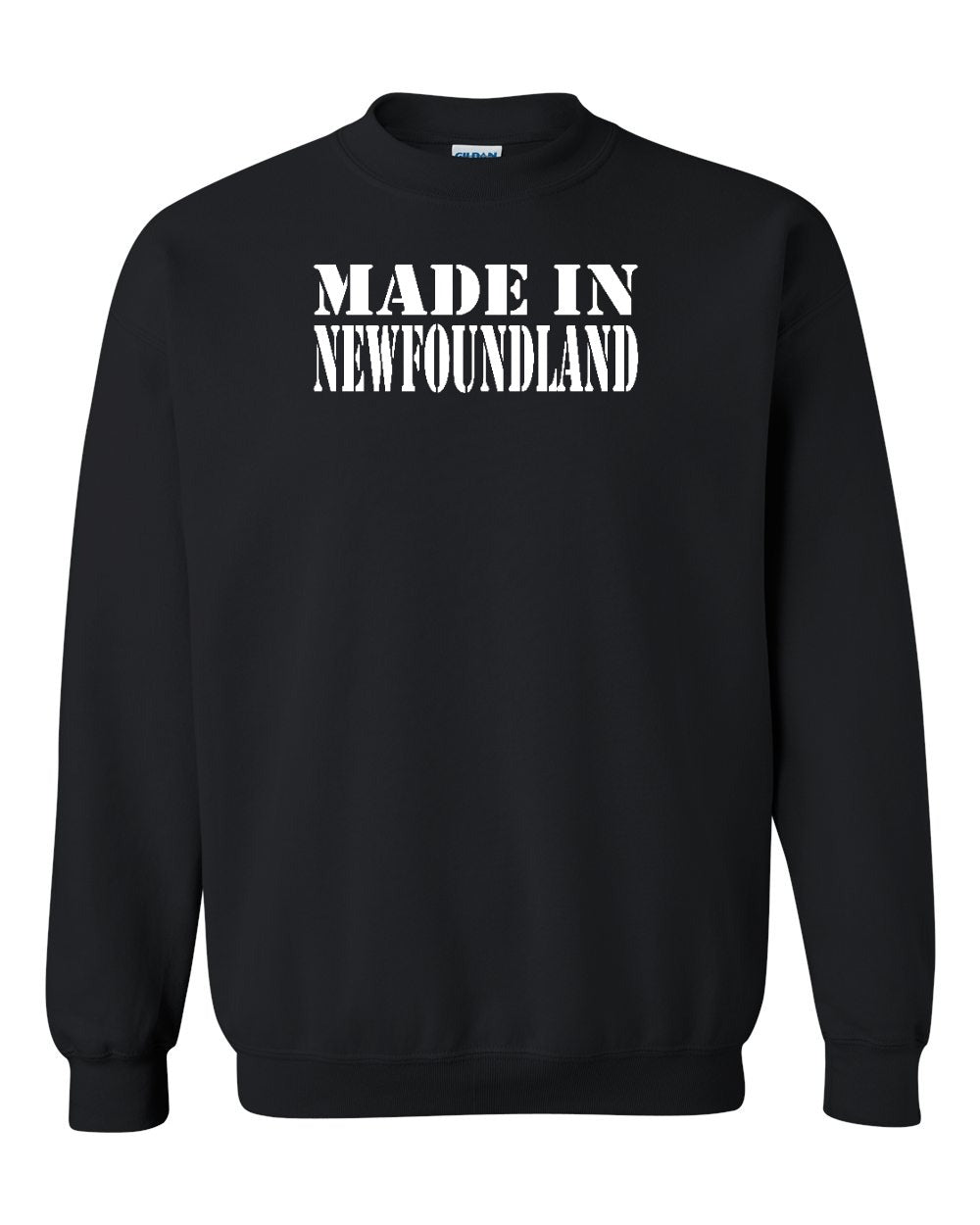 Made In NFLD ( White Lettering) Crewneck Sweatshirt - Unisex