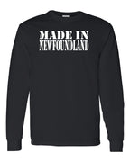 Made In NFLD ( White Lettering) Long Sleeve - Unisex