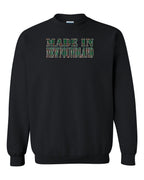 Made In NFLD ( Tartan Lettering) Crewneck Sweatshirt - Unisex