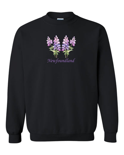 Newfoundland Lupins Full Crewneck Sweatshirt