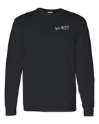 NS Girl Red Heart Left Chest Long Sleeve Tee - Unisex