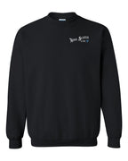NS Girl Tartan Heart Left Chest and Back Crewneck Sweatshirt - Unisex
