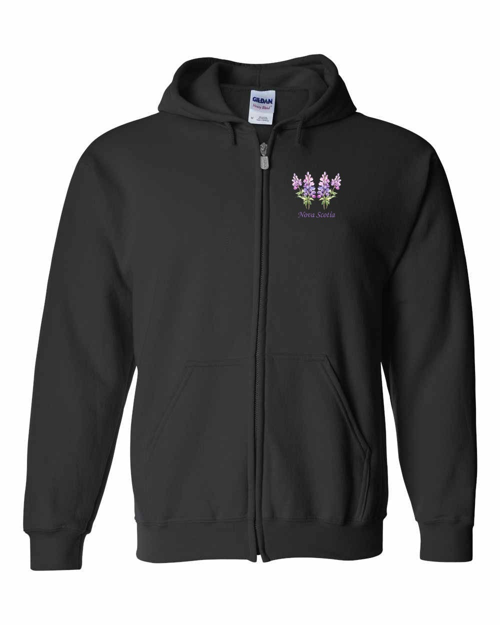 Nova Scotia Lupins Left Chest and Back zip-hoodie