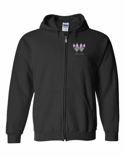 Nova Scotia Lupins Left Chest and Back zip-hoodie
