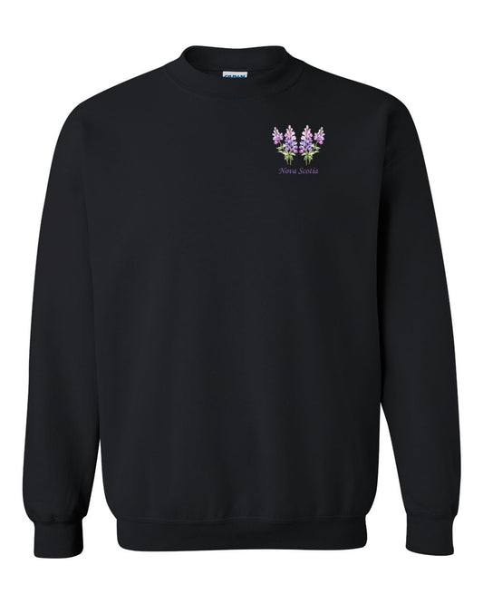Nova Scotia Lupins Left Chest and Back crew-neck