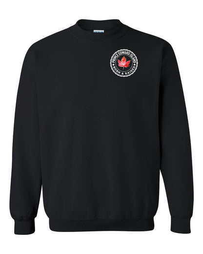 Born and Raised Prince Edward Island Left Chest Crewneck