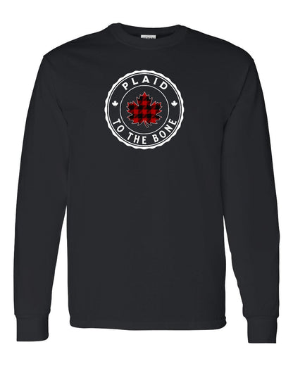 Plaid to the Bone Circle Leaf Full Long Sleeve