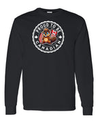 Proud to be Canadian Beaver Long Sleeve - Gildan Canada (sewn Internationally) - Unisex