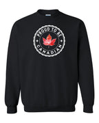 Proud to be Canadian Leaf Crewneck Sweatshirt - Gildan Canada (sewn Internationally) - Unisex