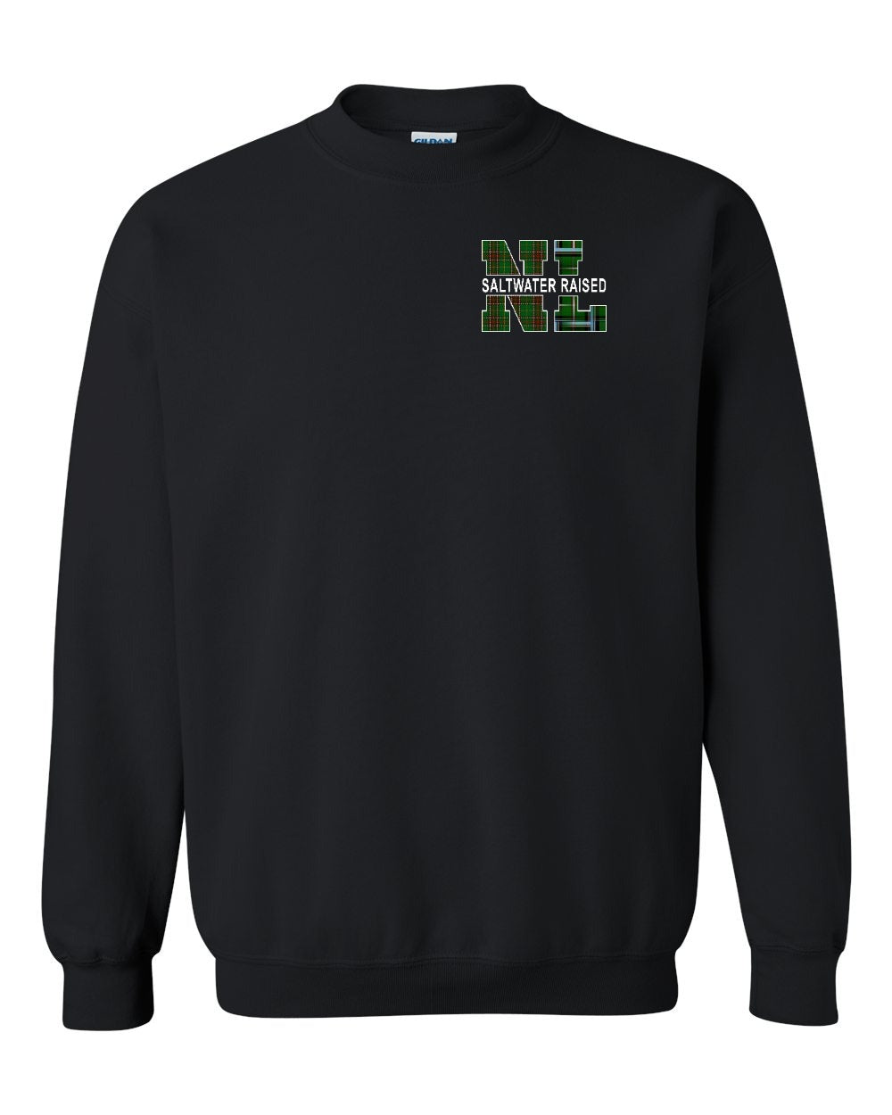 NFLD and Labrador Saltwater Raised Left Chest and Back Crewneck Sweatshirt - Unisex