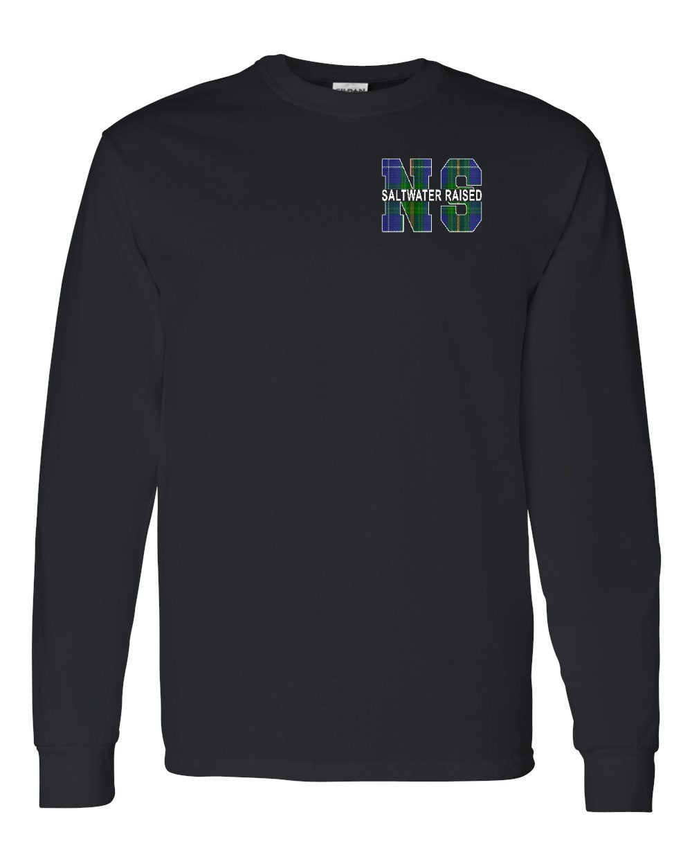 Saltwater Raised NS Left Chest and Back Long Sleeve Tee - Unisex