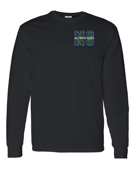 Saltwater Raised Left Chest and Back Long Sleeve Tee