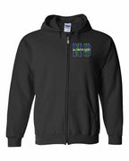 Saltwater Raised NS Left Chest and Back Zip Hoodie - Unisex