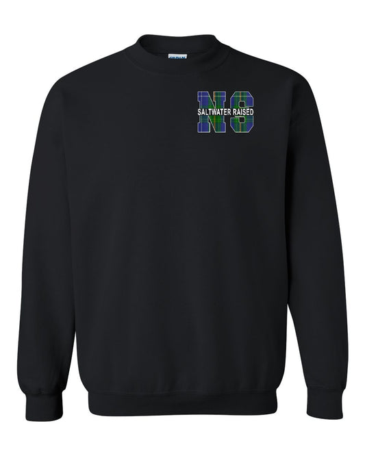 Saltwater Raised Left Chest and Back crew-neck