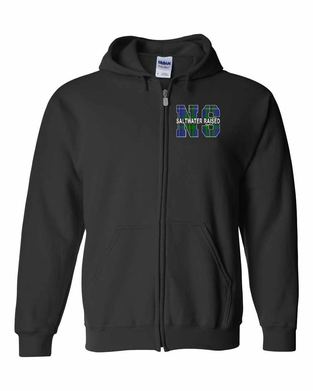 Saltwater Raised Left Chest zip-hoodie