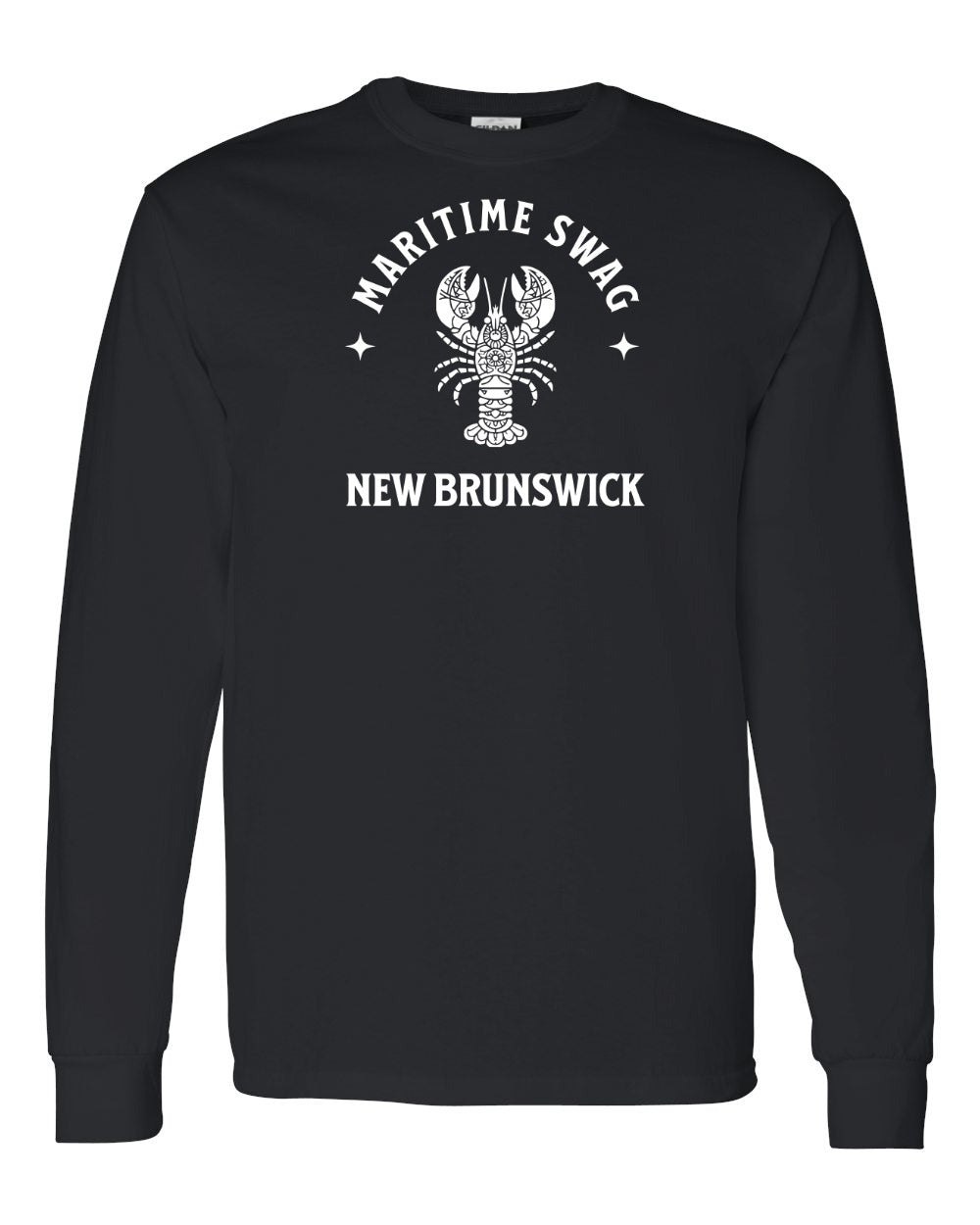 Maritime Swag New Brunswick Mandala white Lobster Full Long Sleeve Tee