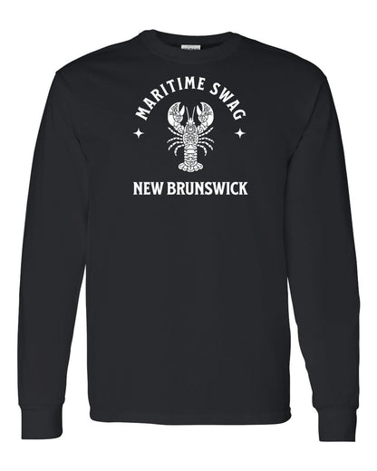 Maritime Swag New Brunswick Mandala white Lobster Full Long Sleeve Tee