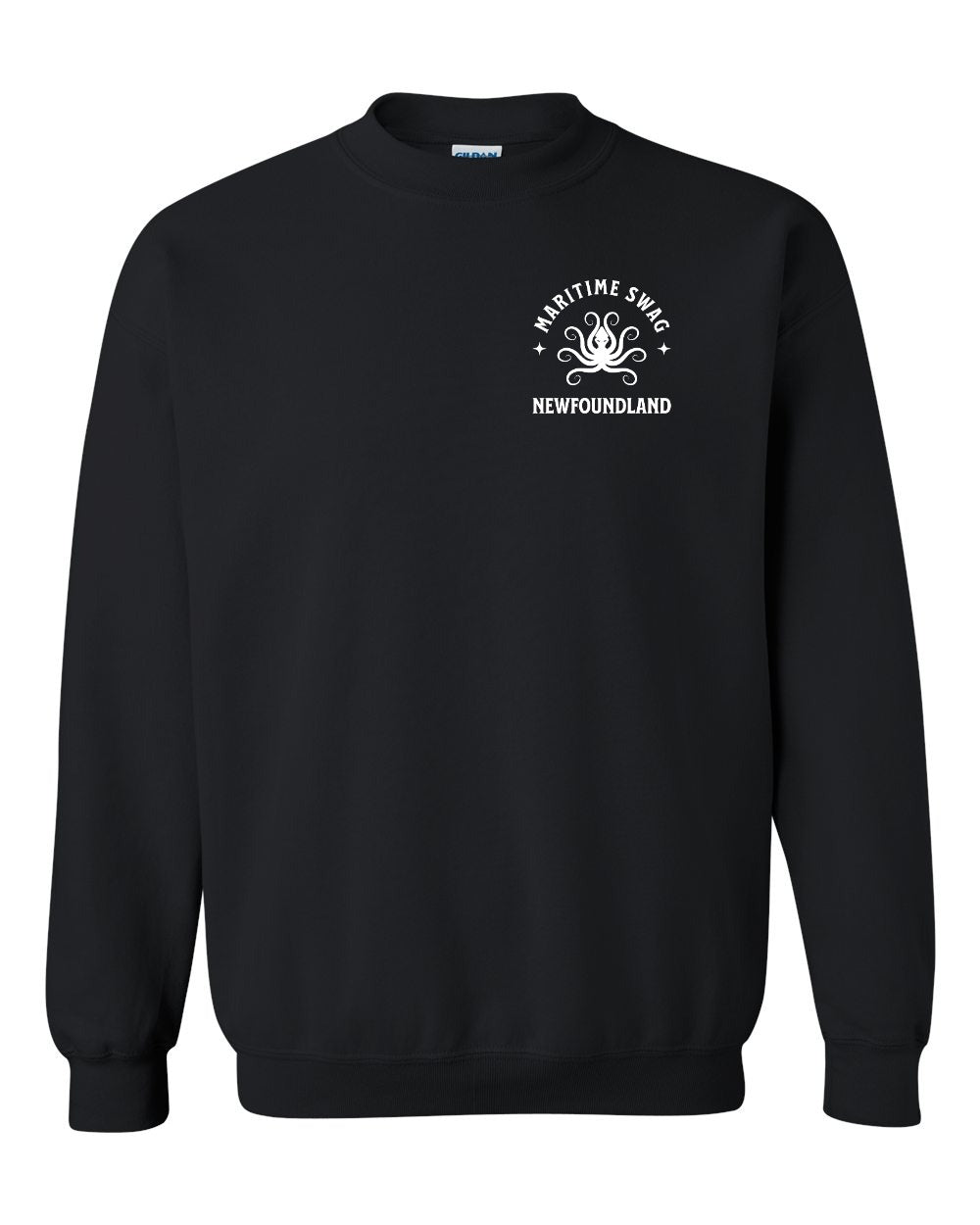 Maritime Swag NFLD Octopus Left Chest Crewneck Sweatshirt - Unisex