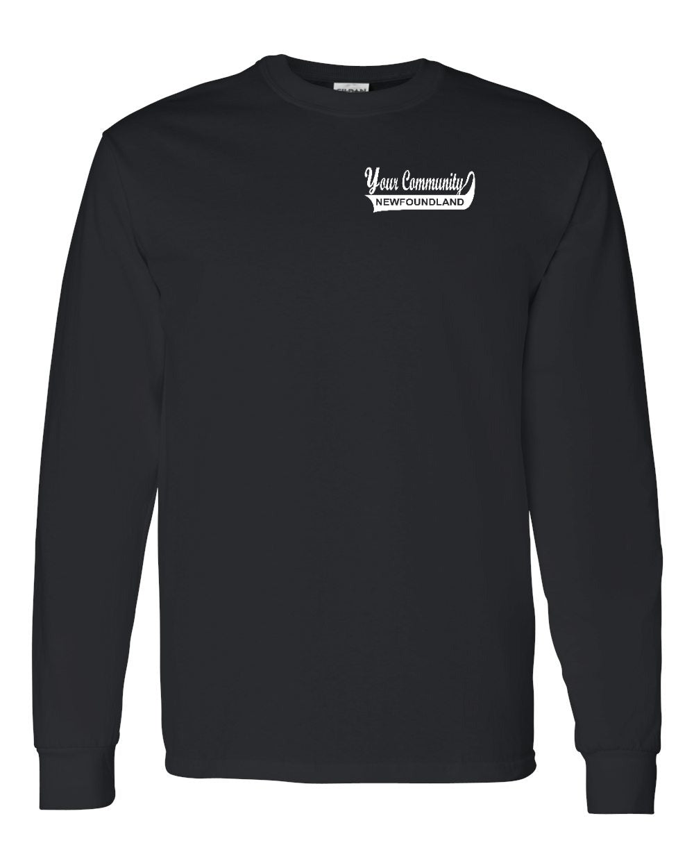 Custom Your Community Swoop (NFLD) Left Chest and Back Long Sleeve - Unisex