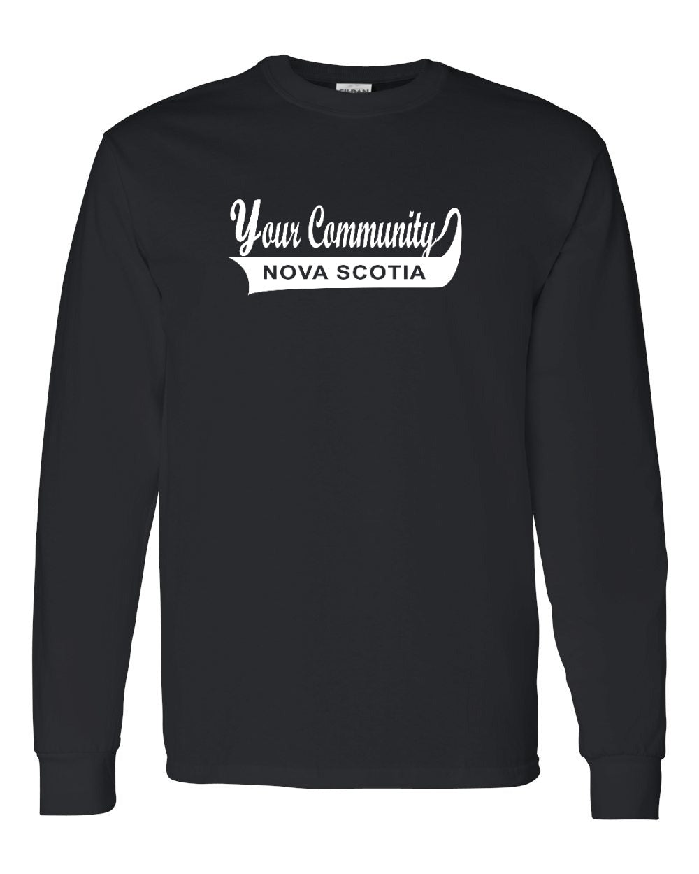 Custom Your Community Swoop (NS) Long Sleeve Tee - Unisex