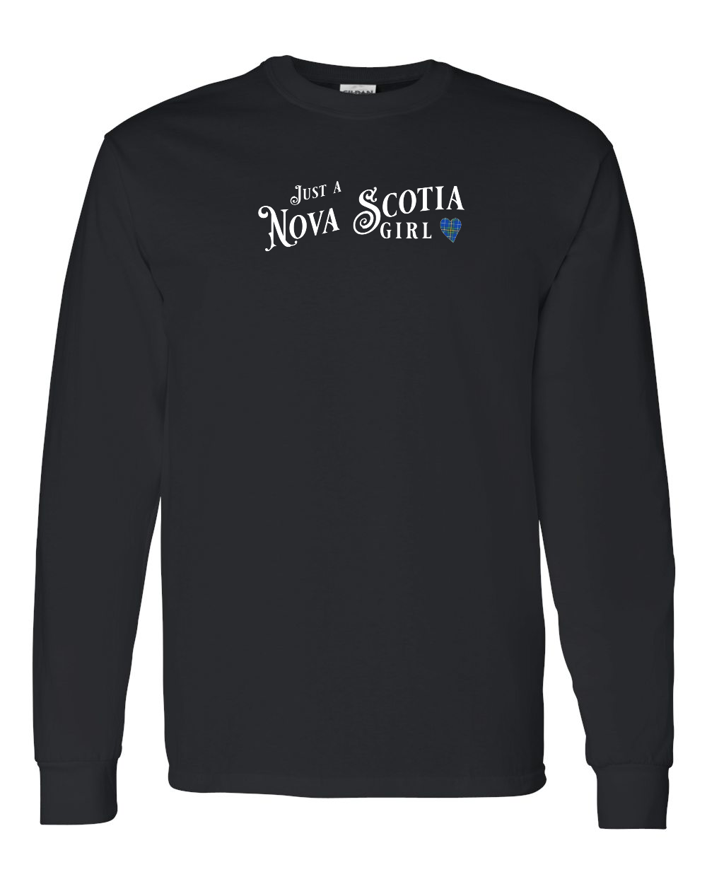 Just a Nova Scotia Girl Tartan Heart Long Sleeve - Unisex