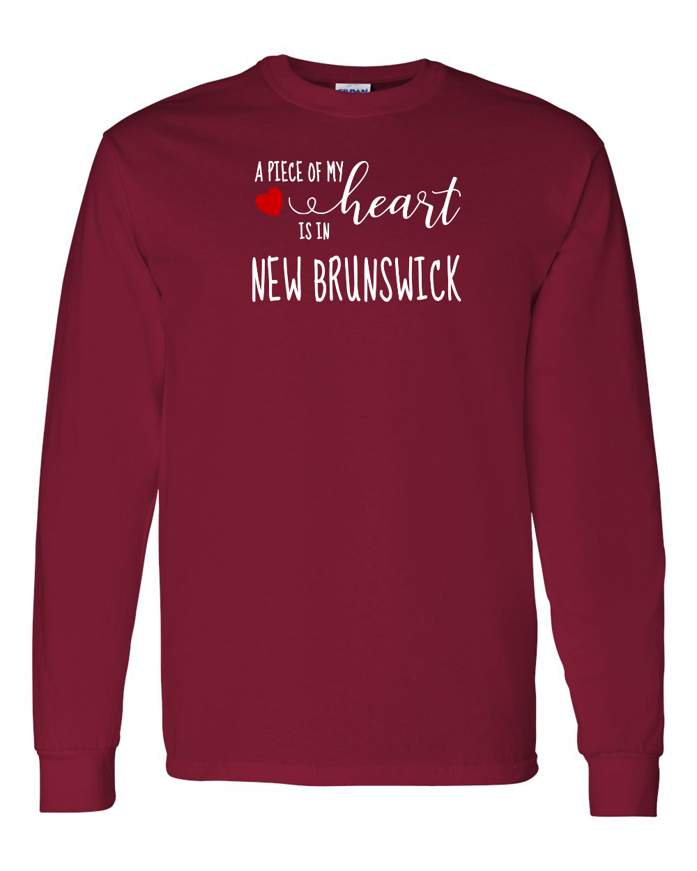 A piece of My heart in NB (Red Heart) Full Long Sleeve Tee